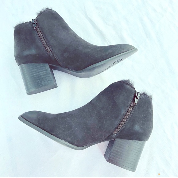 Seychelles BLK Preview Suede Lined Ankle Boots 7.5 - Picture 7 of 9